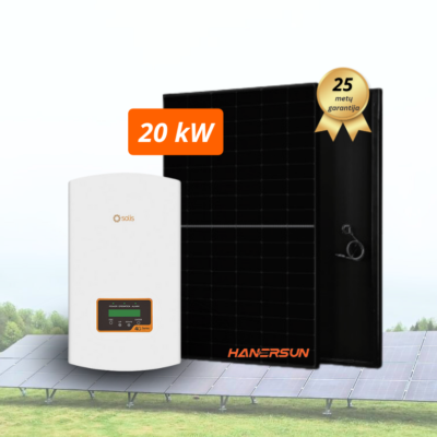 Antžeminė saulės elektrinė 20 kW