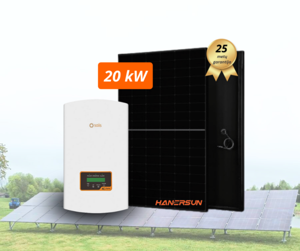 Antžeminė saulės elektrinė 20 kW