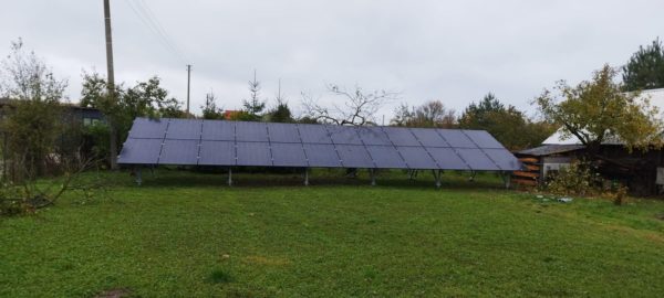 10 kW antžeminė saulės elektrinė