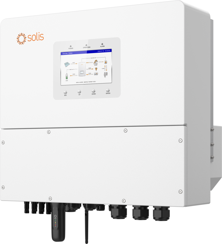 20 kW Solis HV trifazis hibridinis inverteris, 4 MPPT - S6-EH3P20K-H