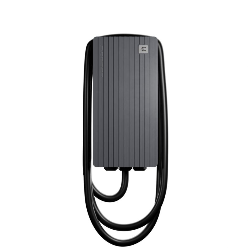 Teltonika elektromobilio įkrovimo stotelė TeltoCharge 11 kW su krovimo laidu 5m. "Slate Grey"
