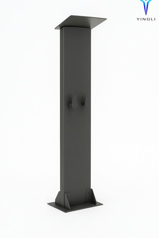 Stovas įkrovimo stotelei 14/22/44 kW su stogeliu ir dviem laikikliais (GUN)