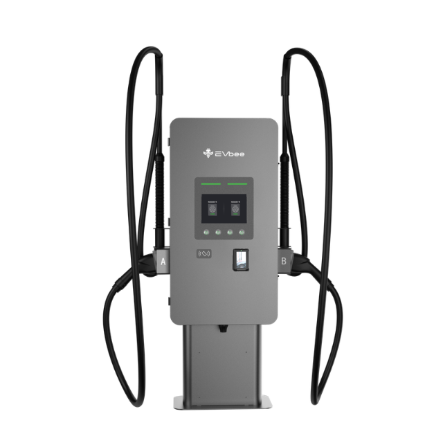 EVbee DC Charger 60 kW greito įkrovimo stotelė su 2 × CCS2 jungtimis